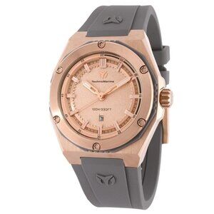 FX04312B NWT Technomarine Fashion Ladies Quartz Plastic and Stainless Steel Auth
